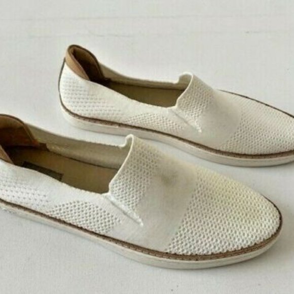 UGG Sammy Slip-On Sneaker Shoe Knit Rib White - Picture 4 of 6